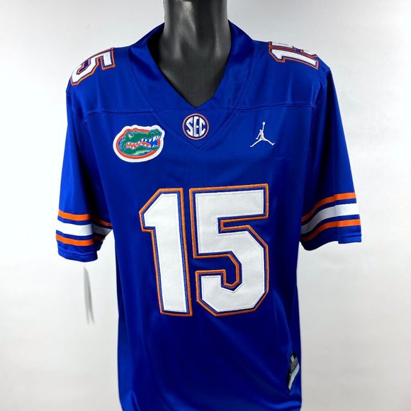 FLORIDA GATORS #15 TEBOW Sewn Jersey  BLUE  L XL - Picture 2 of 3